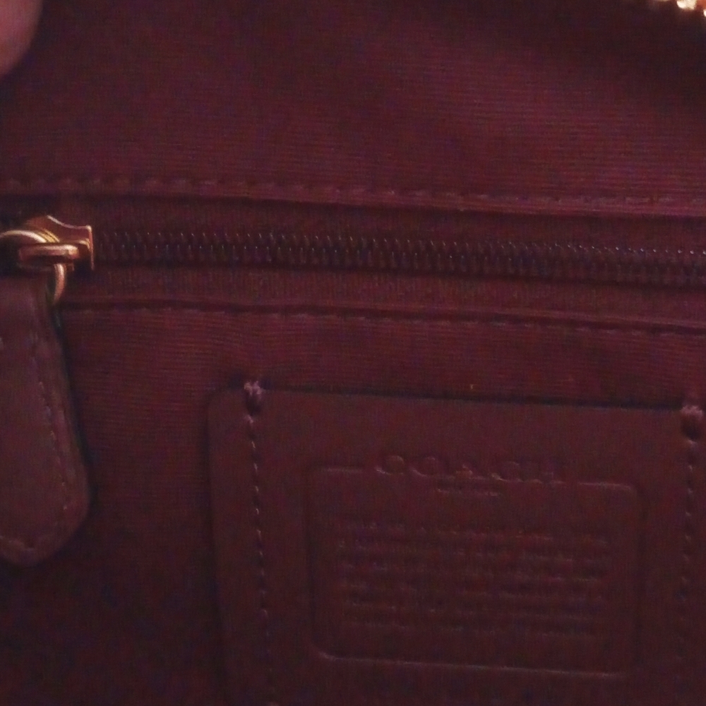 Coach Signature Crossbody Bag with Orange Accent - Picture 7 of 9